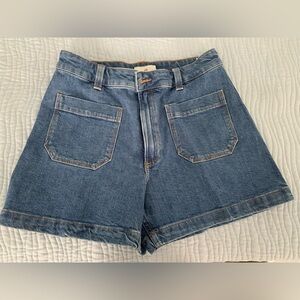 Blue jean shorts by H & M. Size 8